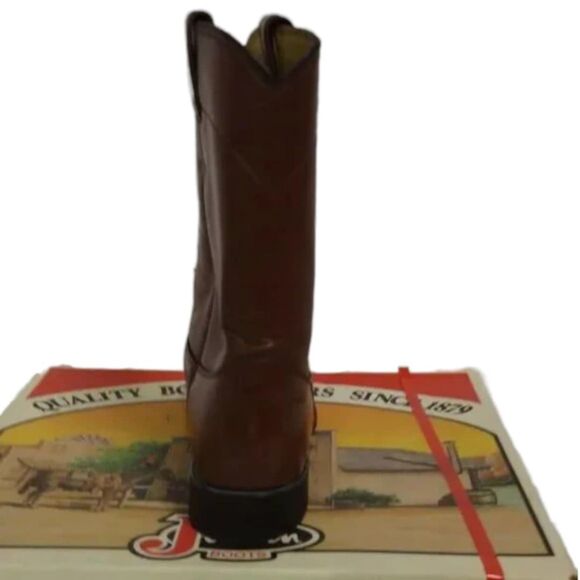 NWT Justin Boots 3404 Leather Roper Boots W/ A Bonus Surprise 10A! CONSIGNMENT! - Picture 6 of 15